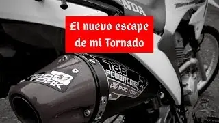 Edfaki- Le puse un escape Power Core a mi Honda Tornado