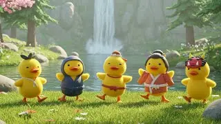 5 Little Ducks Went Swimming One Day | Preschool Learning Songs | Learning Numbers & Counting