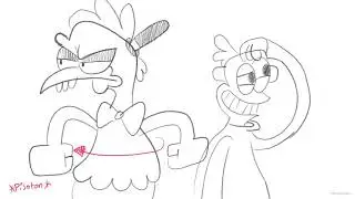 (No canon)(game grumps inspired animatic) Draw the line