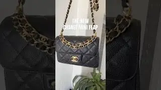 THE NEW CHANEL 25P COLLECTION Mini Flap Bag in caviar leather 🖤 #chanel #miniflap
