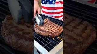 9 lb porterhouse steak cooked on the grill campfire cowboy cooking backyard BBQ chillin and grillin