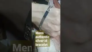 authentic silver  id bracelet 855 only(15$)#short