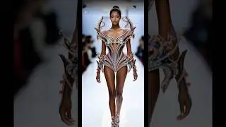 Futuristic Crystal Couture ✨ AI Runway Fashion Show 2025