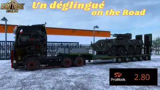 We're testing the Promod 2.80 with the Frosty Winter mod from Calais (France) to Livorno (Italy),...