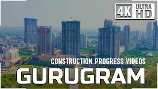 Real Estate Monthly Construction Progress Videos| Gurugram City Drone View|M3M India|M3M 65th Avenue