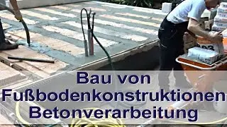 Bau von Fu&szlig;bodenkonstruktionen mit UMP 1 Misch- und F&ouml;rderpumpen