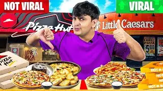 Trying VIRAL vs NON VIRAL Pizza Brand