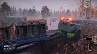 SnowRunner Contract: Oil Barrels Delivery - White Valley - Alaska