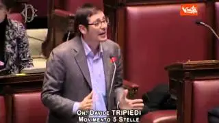 TRIPIEDI (M5S) GAFFE IN AULA: SARO' BREVE E CIRCONCISO
