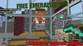 FREE emerald FARM!!! (Minecraft Bedrock Edition) Showcase. Patched 2025 mar 29th