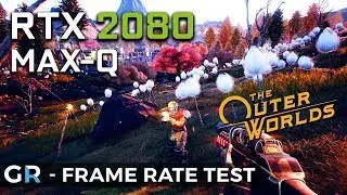 RTX 2080 MAX-Q THE OUTER WORLDS | Dell Alienware M15 R2 | 1080p Ultra | FPS Benchmark Test
