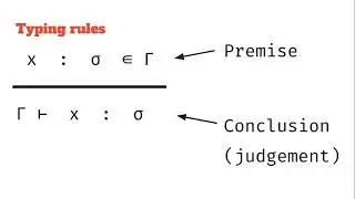 Assignments, contexts, typing judgements and rules in type systems