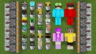 x100 mods in buckets and Cash and Nico and Shady and Zoey combined in minecraft?