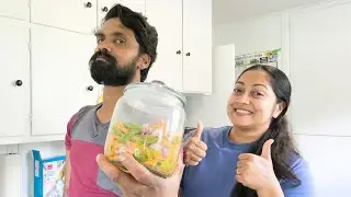අපි දෙන්නා සිංහල අච්චාරුවක් හදාගත්ත හැටි| ගිනි ගණන් රතුලුණු | ලෝකේ කොහේ හිටියත් කන්න ආස අපේ කෑම 