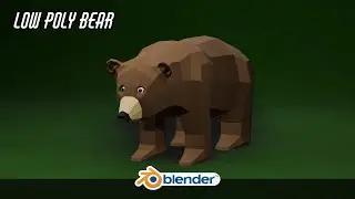 Low Poly Grizzly Bear modeling | Blender 5.0