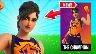 THE CHAMPION Skin Gameplay in FORTNITE! (FNCS Season 6 Skin)