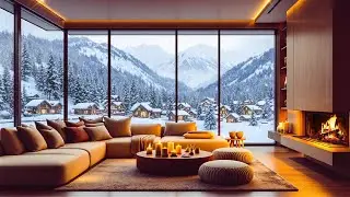LIVE &mdash; Warm Winter Cabin Coffee Time ❄ Relaxing Jazz to Stay Calm & Cozy
