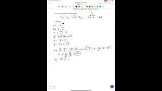 Exercise 3 page 162 Scalar product