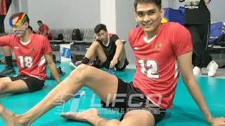 dibuang sayang : suasana setelah latian timnas voli putra hari ini...cek obrolannya..
