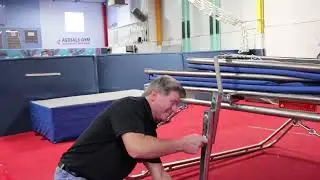 How To: Fold & Unfold Olympic-Style 7' x 14' Folding Trampoline Frames