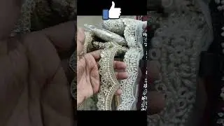 Stone work fancy Lace/stone work golden lace/Lace manufacturer from Surat/Noor Lace surat