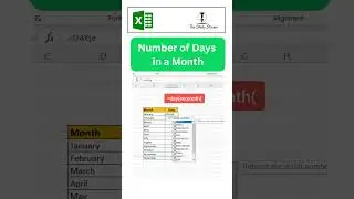 How to get total number of days in a month in excel II EOMONTH Excel Tutorial
