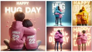 How to create Hug day 3D ai social media image || bing image create karna sikhe...#technical #tech