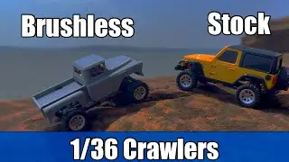 Stock vs Brushless 1/36 RC Crawler Jiabaile 3601