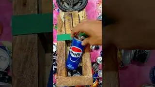 Can crushers for recycling #Can crushing #Wooden machine# cans #satisfying #cancrushing
