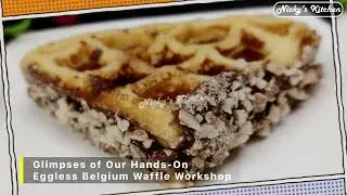 🧇 Eggless Belgium Waffle Workshop | Hands-On Session | 100% Egg-Free | @NickysKitchen-India