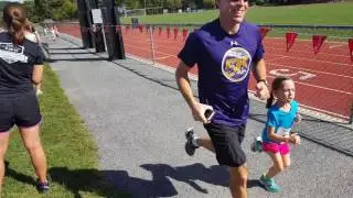 Charm City Run kids XC series 5/6 year old finish line Gilman High School