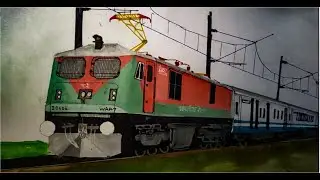 Unique liveried BRC/ WAP-7 with Shatabdi Express - Painting