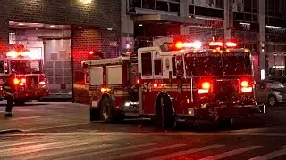 [FULL HOUSE RESPONSE] Engine 54, Ladder 6 & Battalion 9 FDNY Responding to Fire in Hells Kitchen 