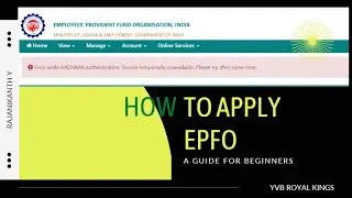 How to solve Aadhaar authentication in EPFO in telugu @YVB_Royal_kings