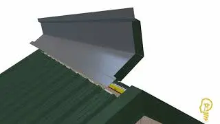 Roofing Animation -  Vented Ridge Cap Ultra Rib