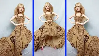 DIY Gorgeous Barbie Thai dress fashion|Lisa Barbie Doll