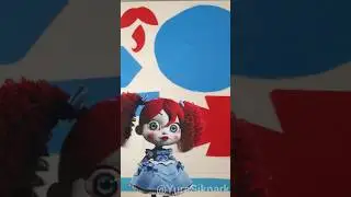 Como hacer una mu&ntilde;eca de Poppy (Poppy Playtime) con fieltro #feltdoll #diy #art #huggywuggy