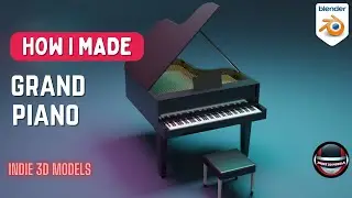 Grand Piano in Blender - 3D Modeling Timelapse | Ep. 9