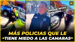 Policías de Atizapán les tienen miedo a las cámaras 😕