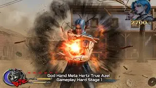 GOD HAND META HERTZ TRUE AZEL | STAGE 1 CLEAR HARD GAMEPLAY