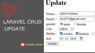 Laravel Tutorial: Update Data