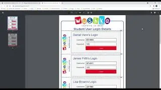 Wushka How-To - Share Student Login Details