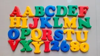 Magnetic alphabet satisfying unboxing ASMR sound video | Satisfying toy ASMR video #asmr  @MrBeast 