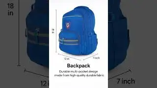 Blue SPORT Backpack &ndash; Durable & Stylish Design #SportBackpack #BlueBag #SchoolBag #TravelBag