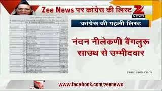 Congress mp ticket pahli list jari