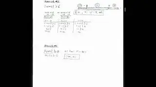 56 solving absolute value inequalities by test point method pt1