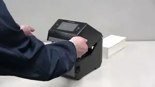 SATO CT4-LX Compact Desktop Printer - How to install fanfold label (Standard)