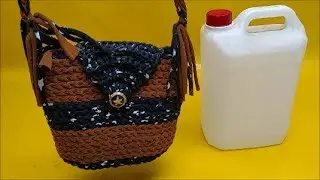 COMO REUTILIZAR GALÃO E RETALHOS DE MALHA, E FAZER UMA BOLSA!!!