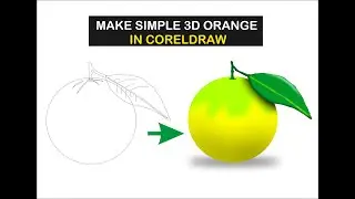 How to Make Orange Simple 3D Picture Using CorelDraw Tutorial Part 1