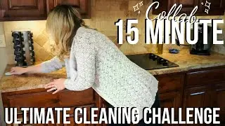 ULTIMATE CLEAN WITH ME // COLLAB WITH DENISE BANGIYEV // 15 MINUTE CLEANING CHALLENGE